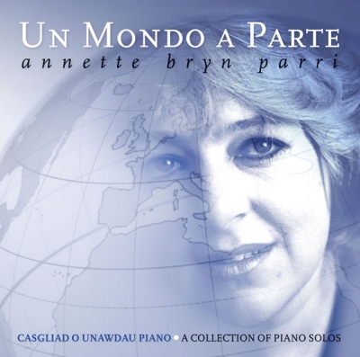 A softly blended woman's portrait overlays a pale map of Europe and a curved globe grid beneath the title “Un Mondo a Parte”.